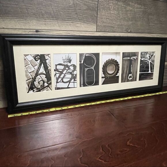 ABBOTT Personalized Name Art Wall Decor Sepia Color 30.5” x 11” - Picture 4 of 11